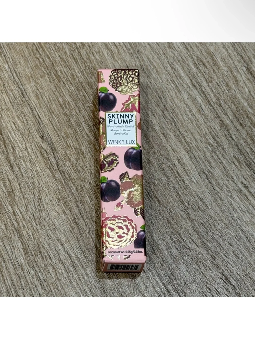 Winky Lux Skinny Plump Demi-Matte Lipstick Shade First Crush